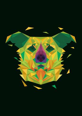 Dog in Lowpoly Art