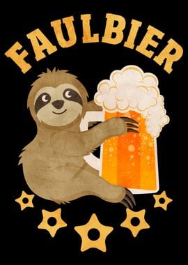 Funny Sloth Beer Gift