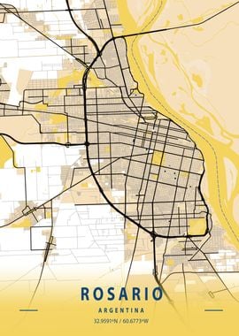 Rosario Yellow City Map