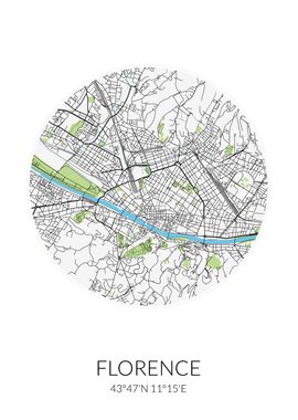 Florence Circle City Map