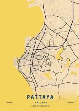 Pattaya Yellow City Map