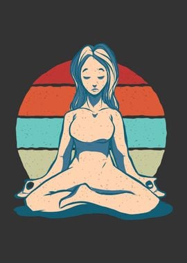 Aesthetic Retro Yoga