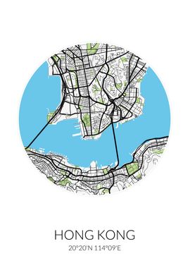 Hong Kong Circle Map