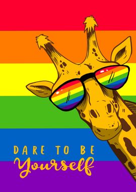 Rainbow Giraffe