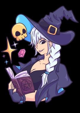 Witch girl woman Halloween