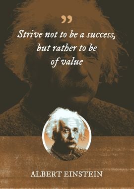 Strive not to be a success