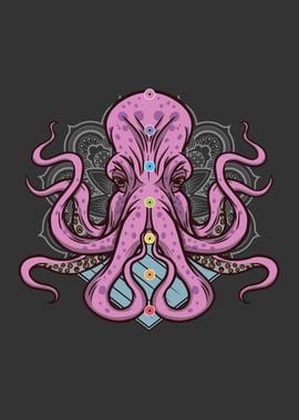 Octopus Chakras Yoga