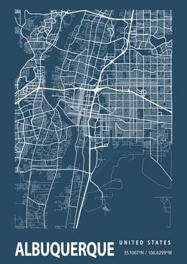 Blueprint map Albuquerque