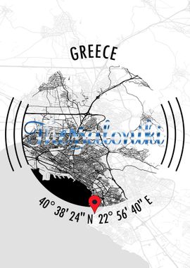 Thessaloniki GREECE Map