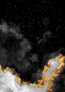 100 Starry Nebulas B and W