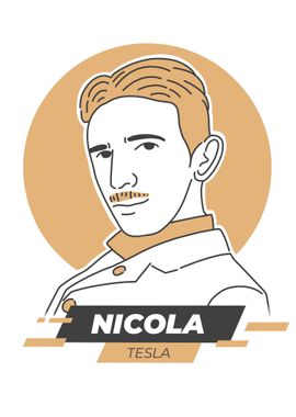 Nicola Tesla Illustration