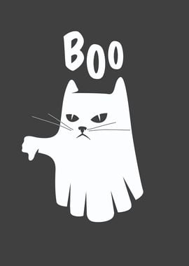 Funny Cat Boo Ghost