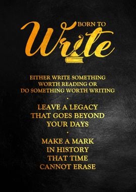 Born to Write