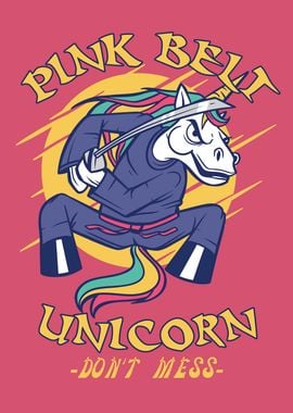 Pink Belt Ninja Unicorn