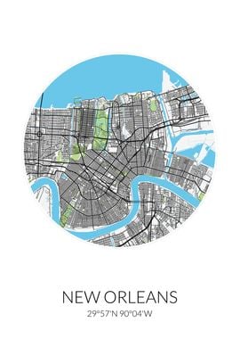 New Orleans City Map