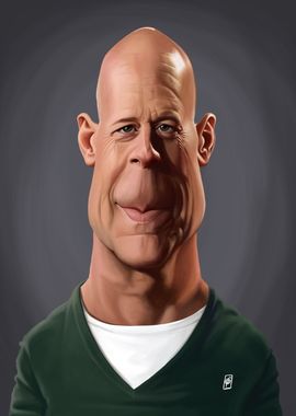 'Bruce Willis' Poster, picture, metal print, paint by rob art ...