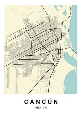 Cancun City Map 