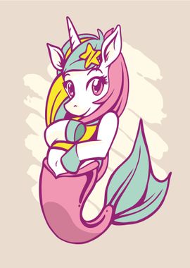 Seacorn Unicorn Mermaid