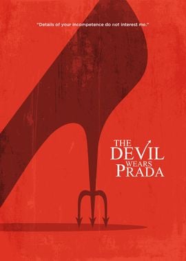 JEAM Poster esthétique The Devil Wears Prada - Décoration murale