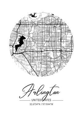 Arlington Area City Map