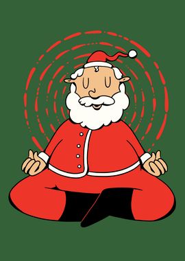 Meditating Santa