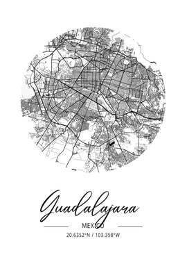 Guadalajara Area City Map