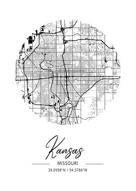 Kansas Area City Map