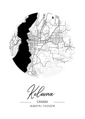 Kelowna Area City Map