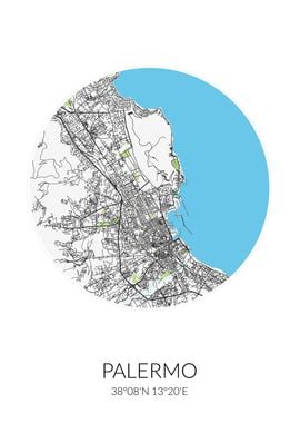 Palermo Circle City Map