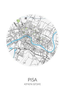 Pisa Circle City Map