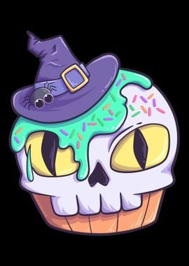 Skull muffin cake Hallowee