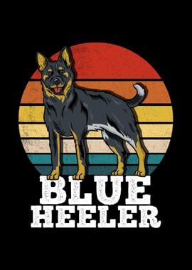 Blue Heeler Dog Owner Retr