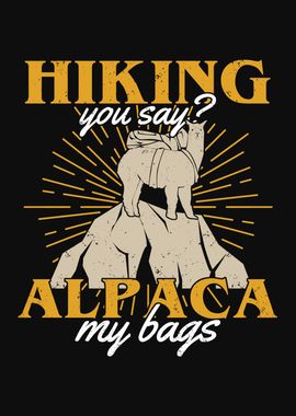 Hiking Alpaca Design 