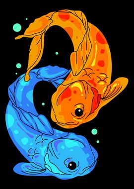 Colorful Koi Fish