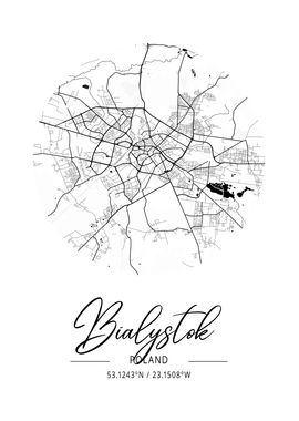 Biaystok Area City Map