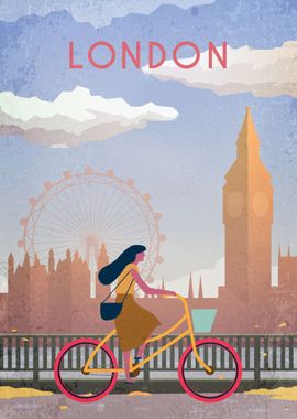 London Vintage Poster