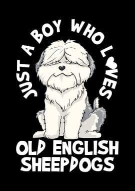 Old English Sheepdog Dog L