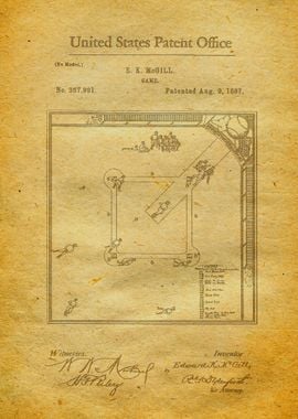 5 Baseball Game Patent