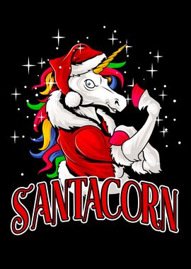 Santacorn Santa Unicorn