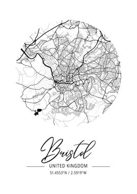 Bristol Area City Map