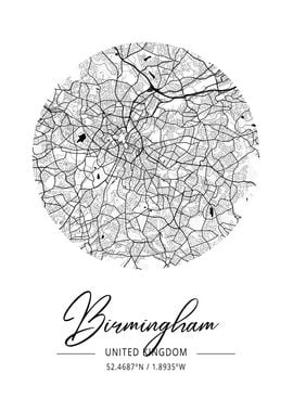 Birmingham Area City Map