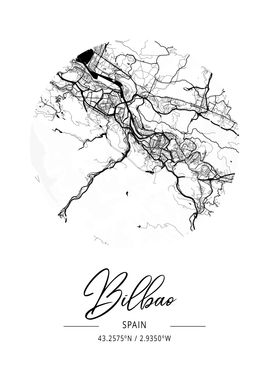 Bilbao Area City Map