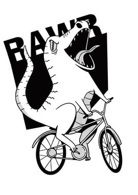 TRex RAWR Biker