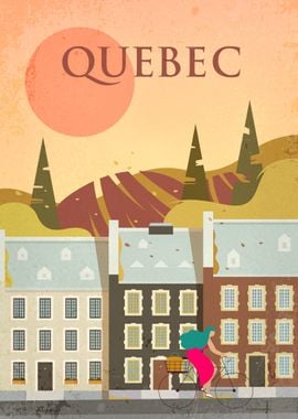 Quebec Vintage Poster