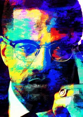 Malcolm X Abstract