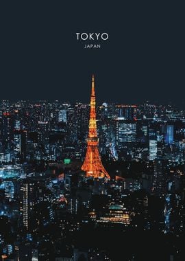 Tokyo Cityscape Artwork