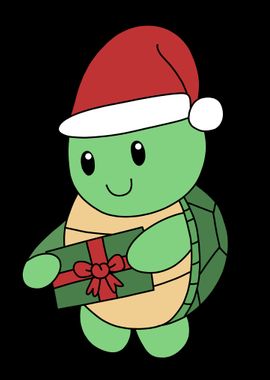 Friendly Santa Turtle