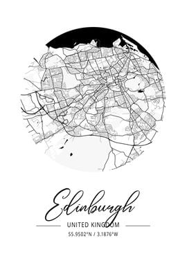 Edinburgh Area City Map