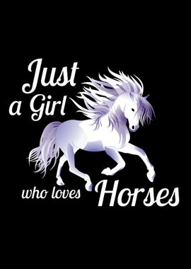 Cute Girl Who Loves Horses