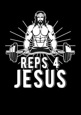 Funny Jesus Body Building